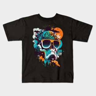 Retro Skull Shades Kids T-Shirt